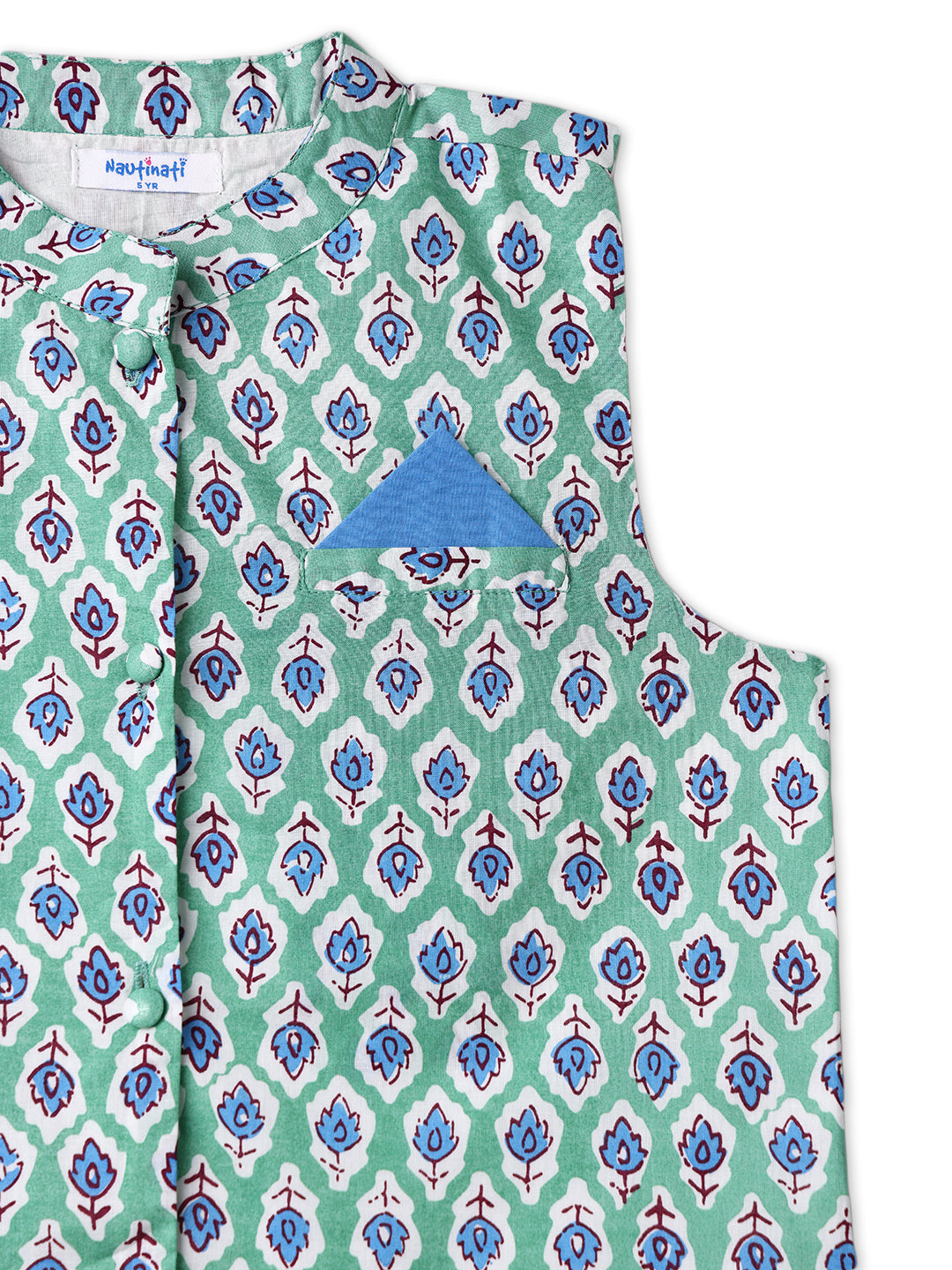 Ethnic Cotton Kurta Set for Boys | Boys Kurta with Waistcoat and Pants | 1 to 5 Years