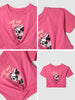 Nautinati Cotton Pink Mickey Mouse T-shirt for Girls