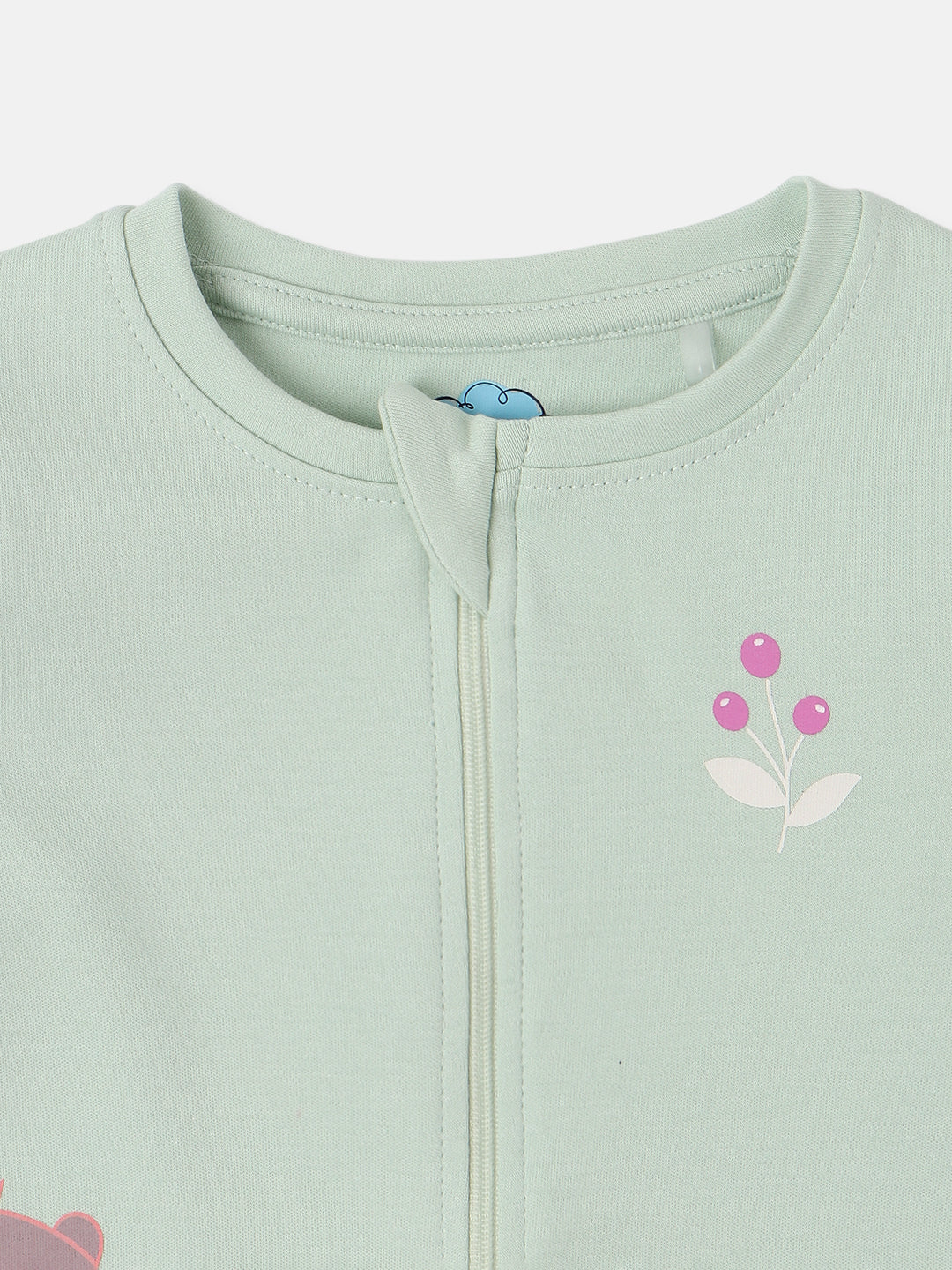 Nautinati Infant's Premium Cotton Graphic Printed Pack of 2 Sleepsuits