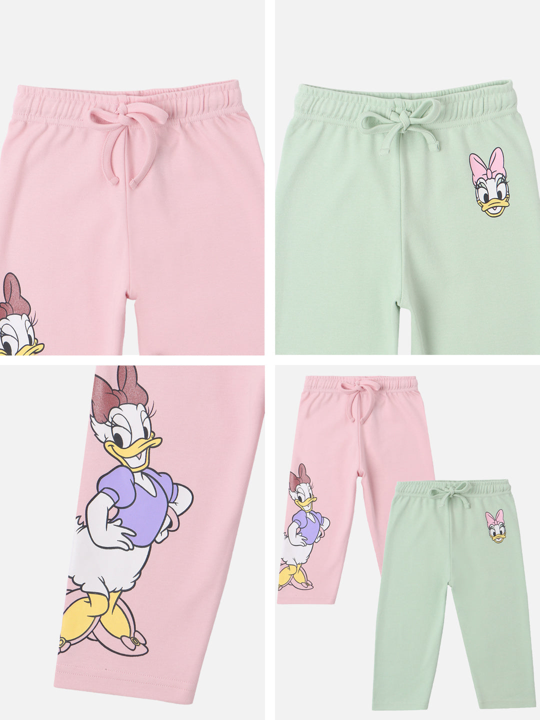 Nautinati Disney Daisy Legging For Baby Girls (Multicolor Pack of 2)