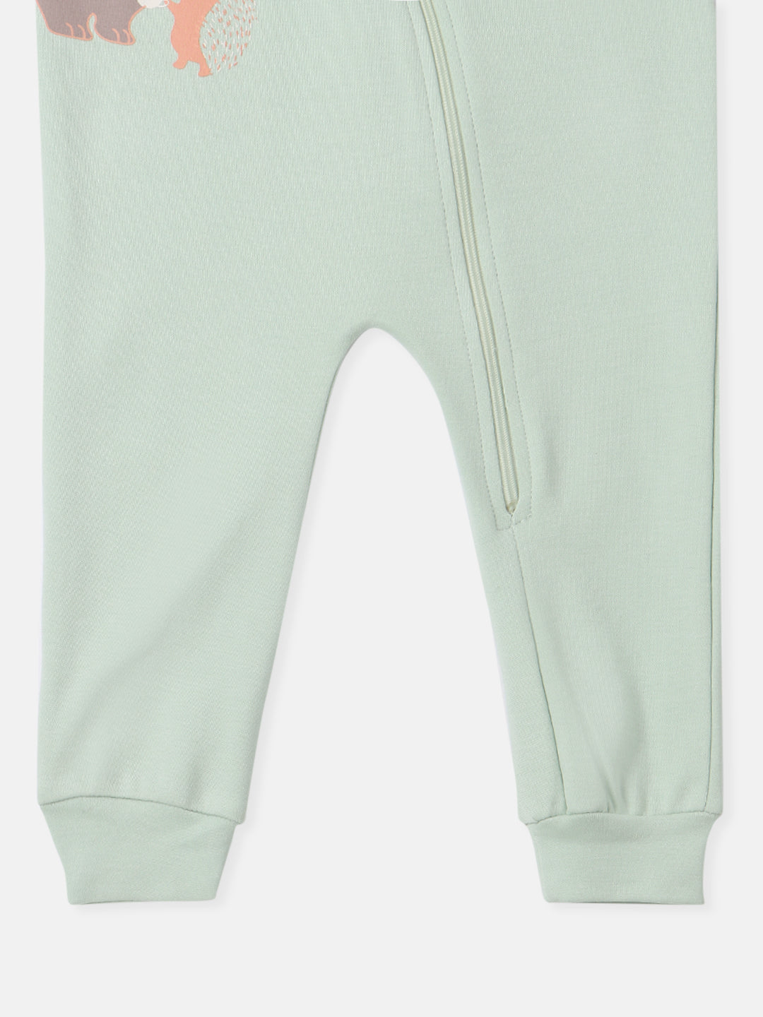 Nautinati Infant's Premium Cotton Graphic Printed Pack of 2 Sleepsuits