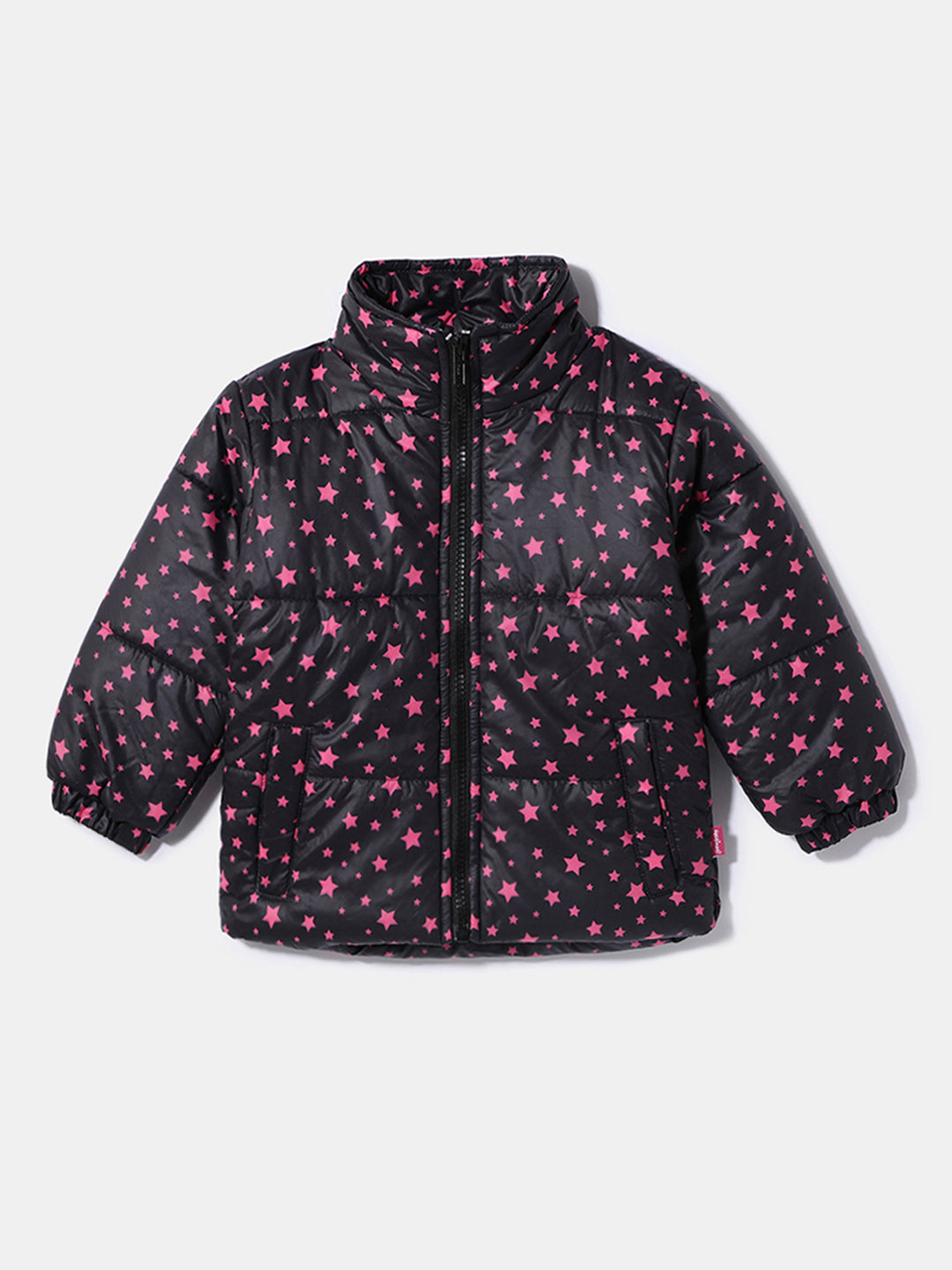 Nautinati Girls'  Star Printed Puffer Jacket | Age 0 - 2 Years