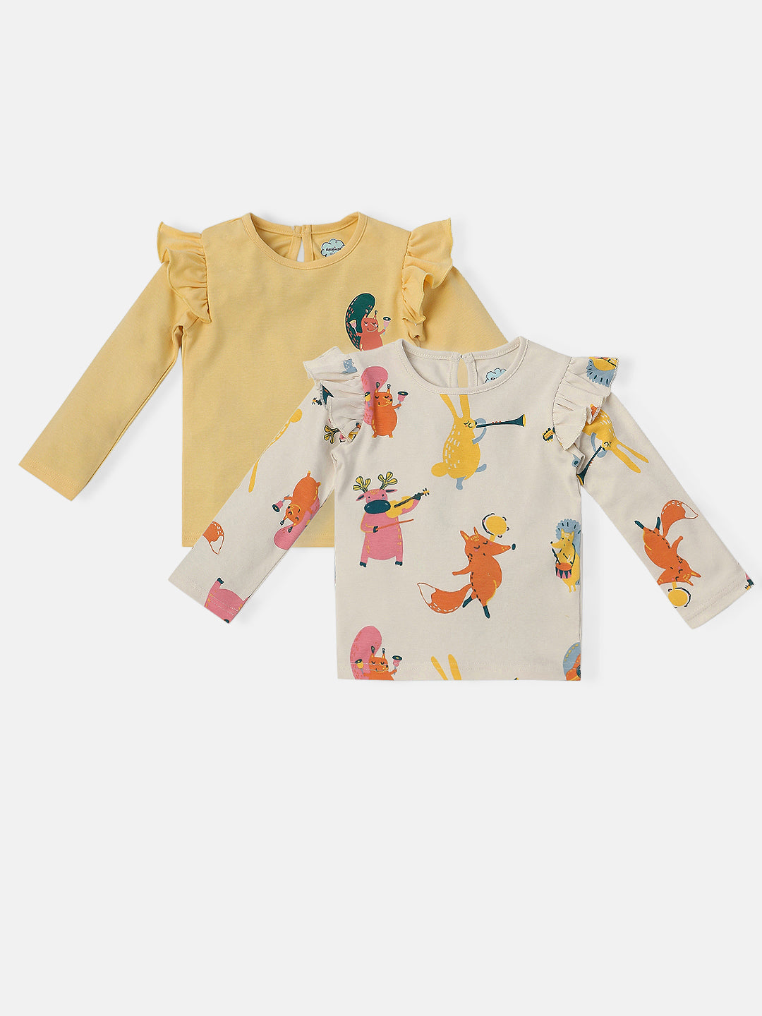 Nautinati Infants 100% Cotton Pack of 2 T-shirt