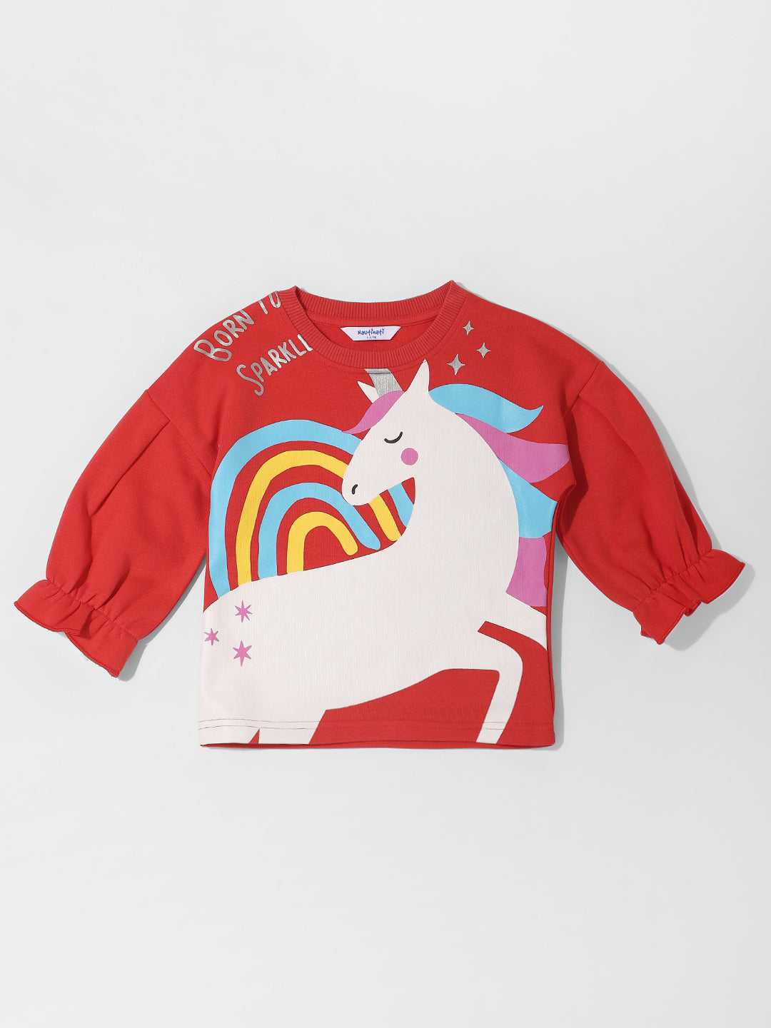Nautinati Unicorn Graphic Print Sweatshirt for Girls