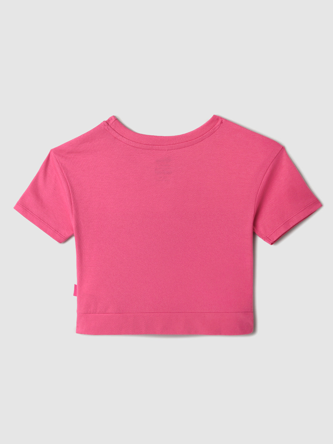 Nautinati Cotton Pink Mickey Mouse T-shirt for Girls