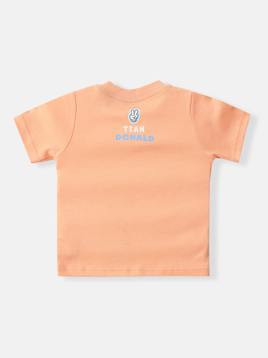 Nautinati Disney Donald Duck Baby Boys Pure Cotton Regular T Shirt (Orange, Pack of 1)