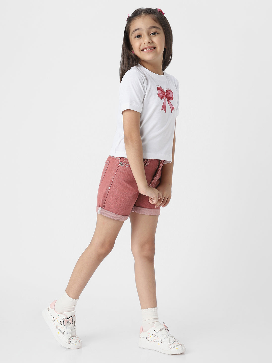 Nautinati Girls' Cotton Combo Set of Top and Shorts