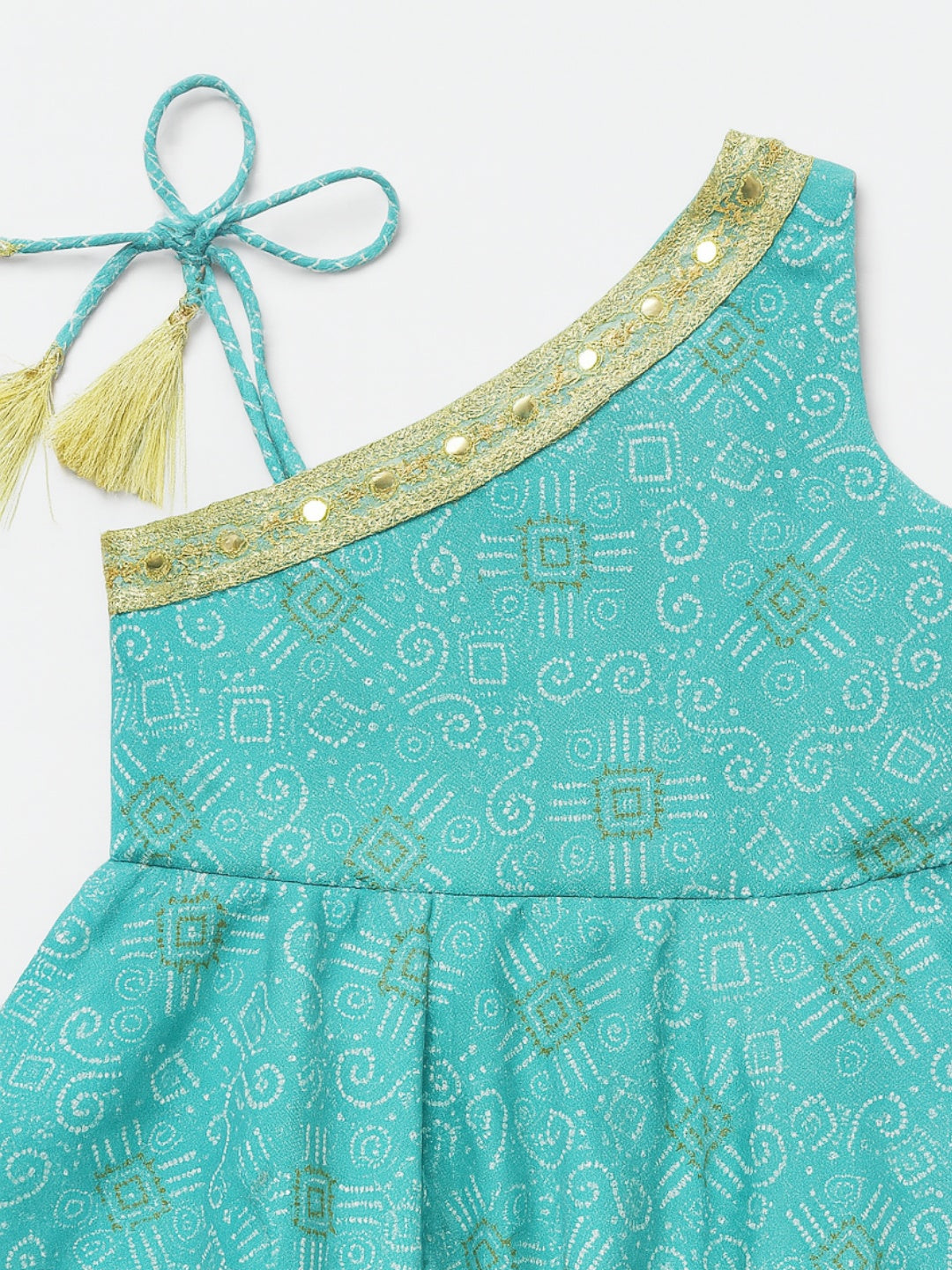 Nautinati Girls' Cotton Ethnic Festive Set | Age 2-10 Years