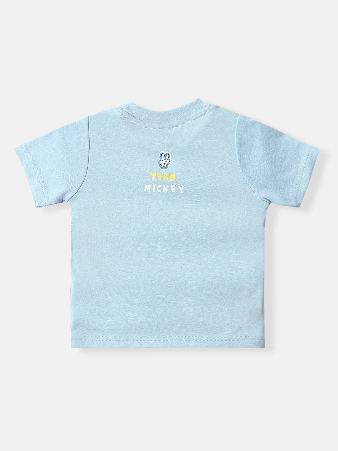 Nautinati Disney Mickey Mouse Baby Boys Pure Cotton Regular T Shirt (Multicolor, Pack of 1)