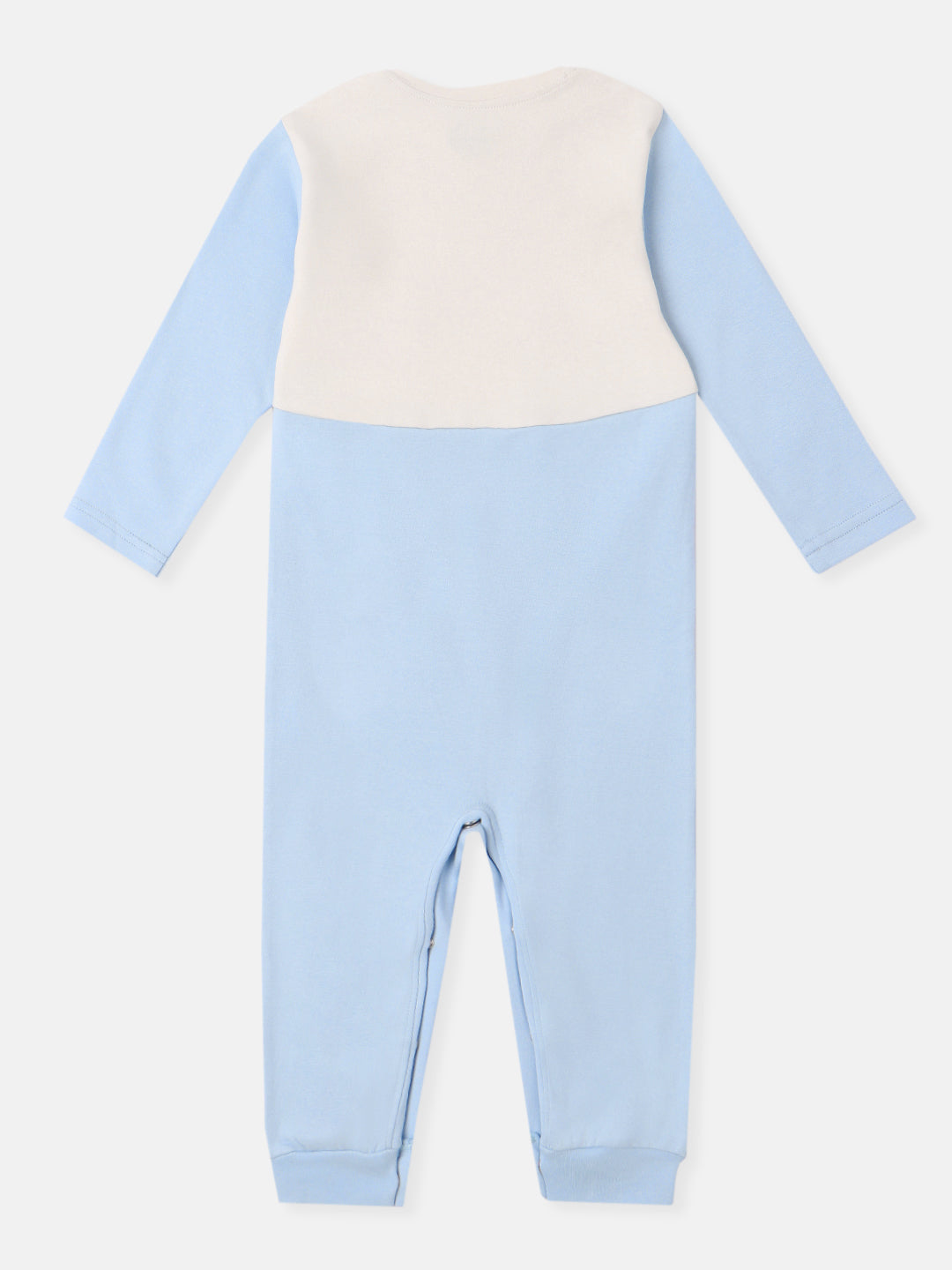 Nautinati Infants Premium Cotton Colourblock & Graphic Printed Sleepsuit