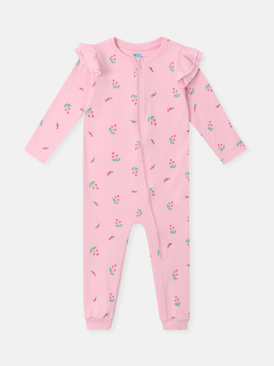 Nautinati Infant's Premium Cotton Graphic Printed Pack of 2 Sleepsuits