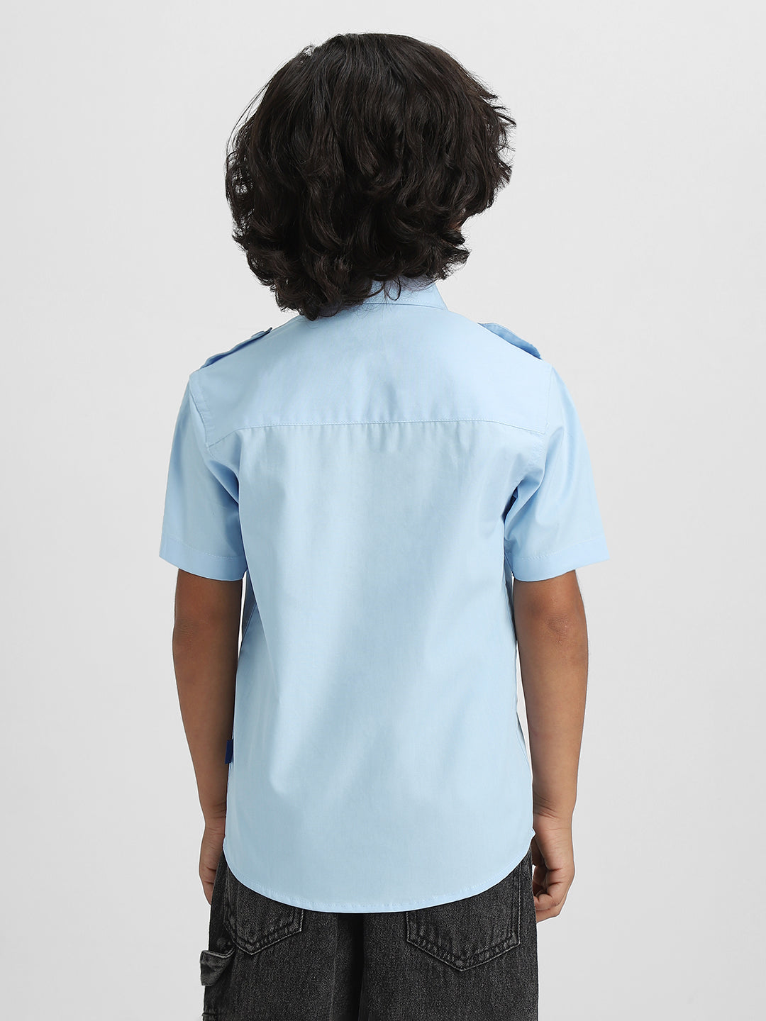 Nautinati Boys Cotton Shirt with 2 Front Pockets | Age 2 - 10 Years