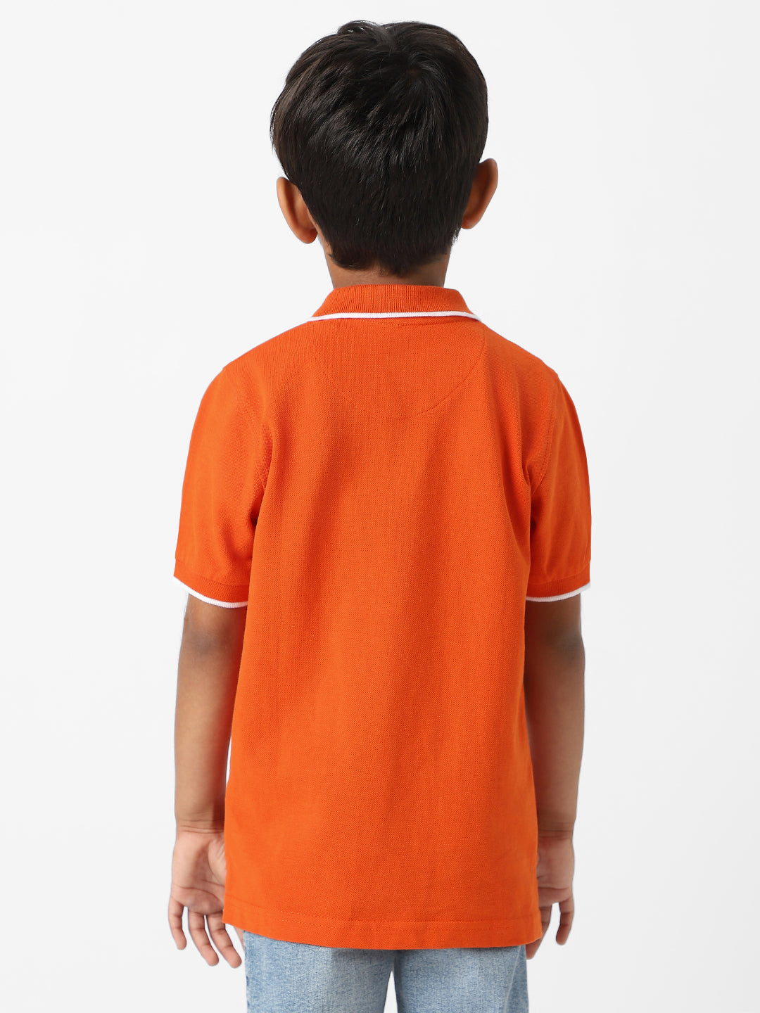 Nautinati Boys Cotton Bear Embroidered Badge Polo T-shirt