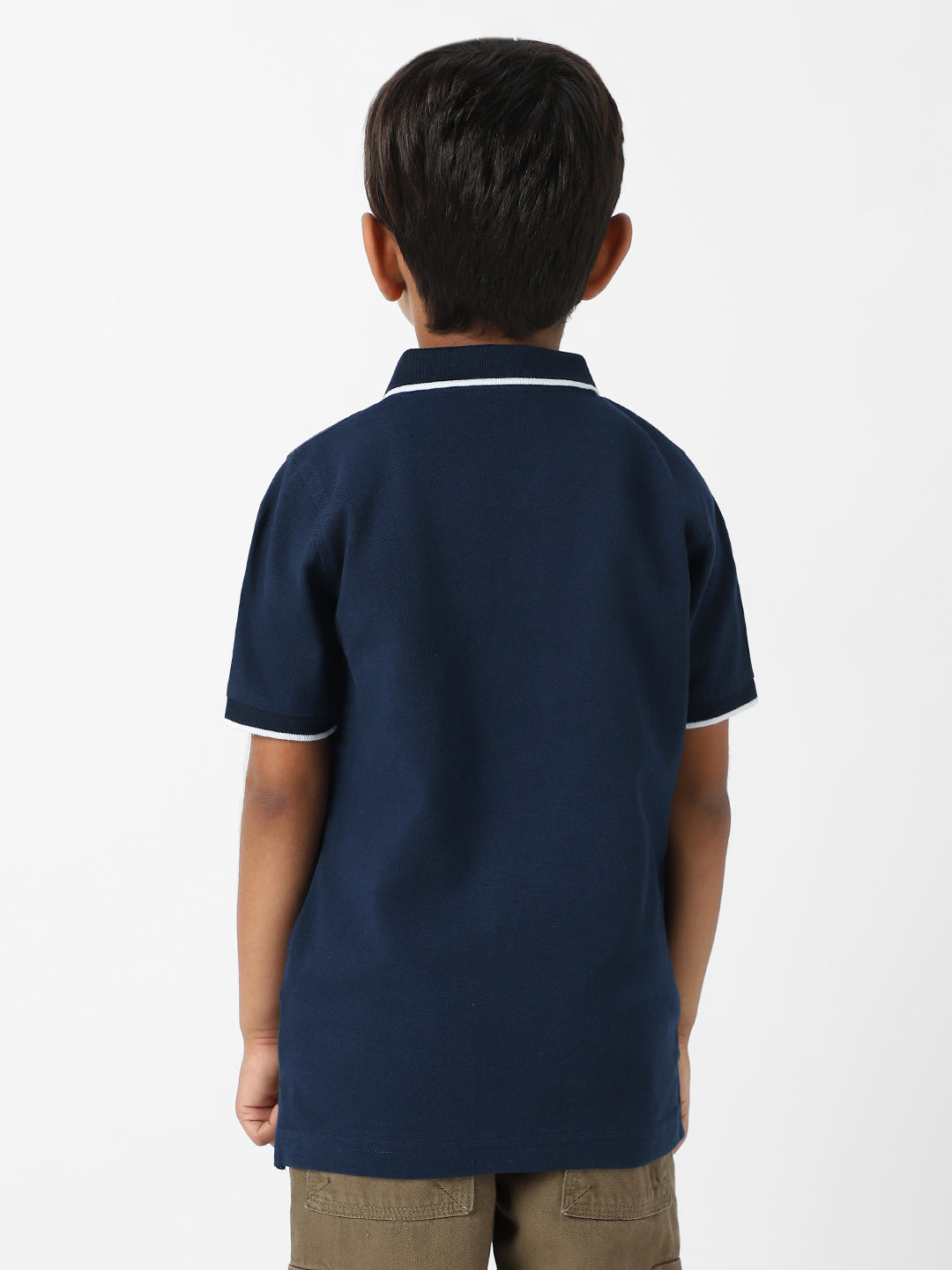 Nautinati Marvel Spiderman Baby Boys Superhero Solid Pure Cotton Regular T Shirt (Dark Blue, Pack of 1)