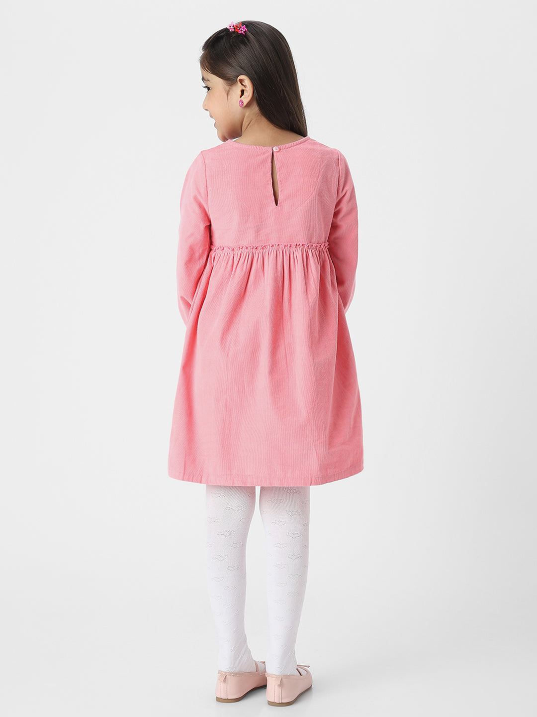 FLORAL EMBROIDERD FULL SLEEVED DRESS