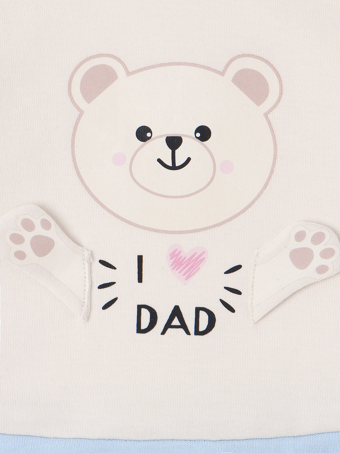 Nautinati Infants Premium Cotton Colourblock & Graphic Printed Sleepsuit