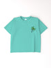 Nautinati Teal Puff-printed Oversized T-shirt for Boys