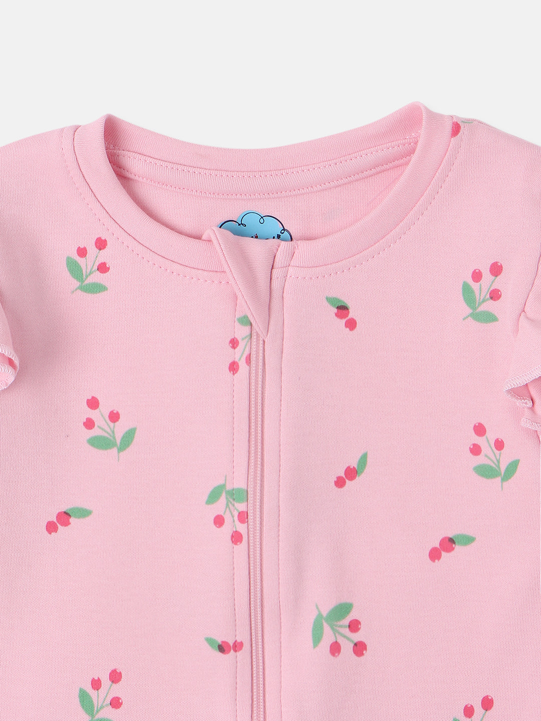 Nautinati Infant's Premium Cotton Graphic Printed Pack of 2 Sleepsuits