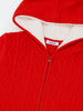 Nautinati Red Solid Knit Sweater for Boys
