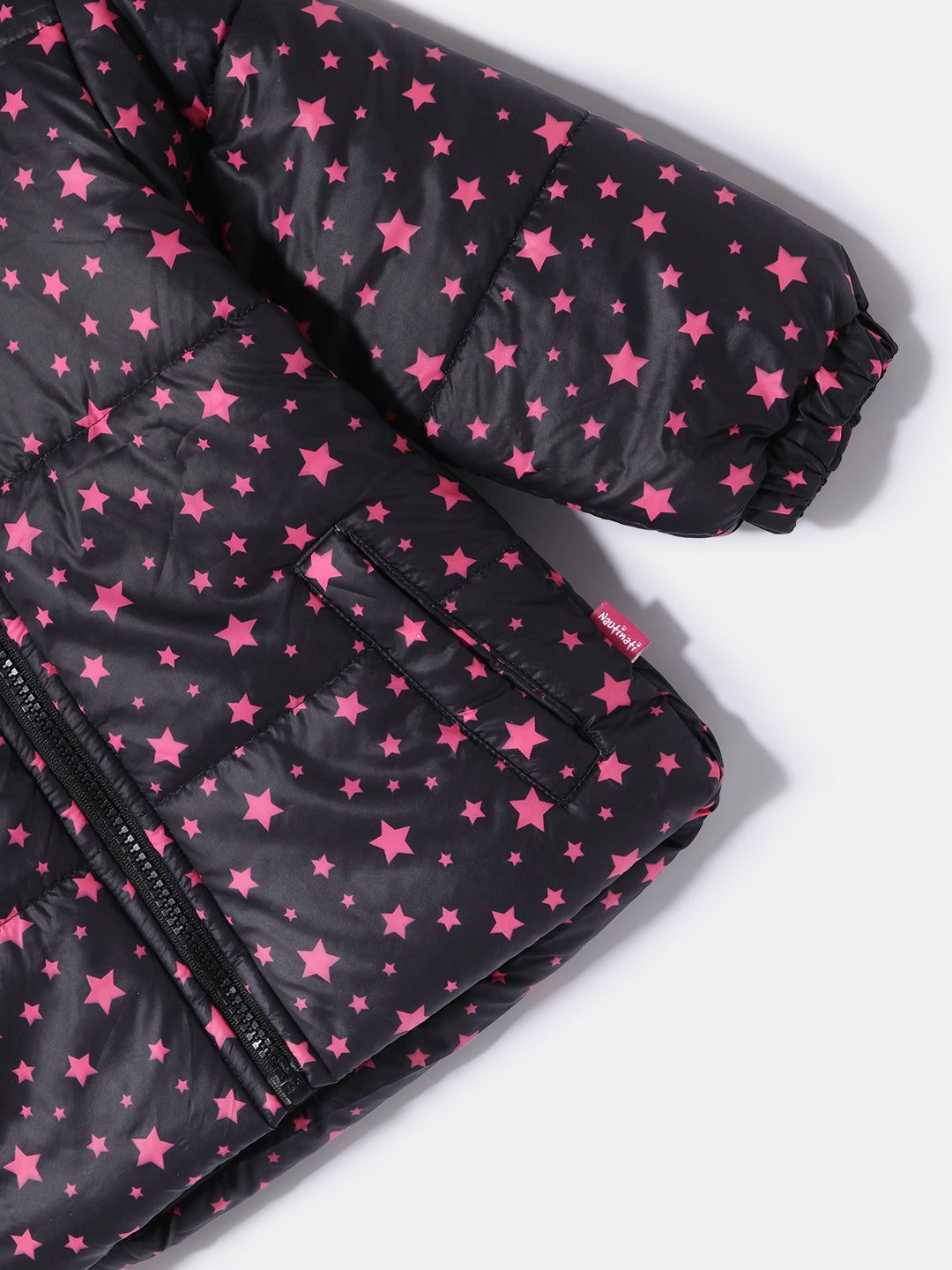 Nautinati Girls'  Star Printed Puffer Jacket | Age 0 - 2 Years