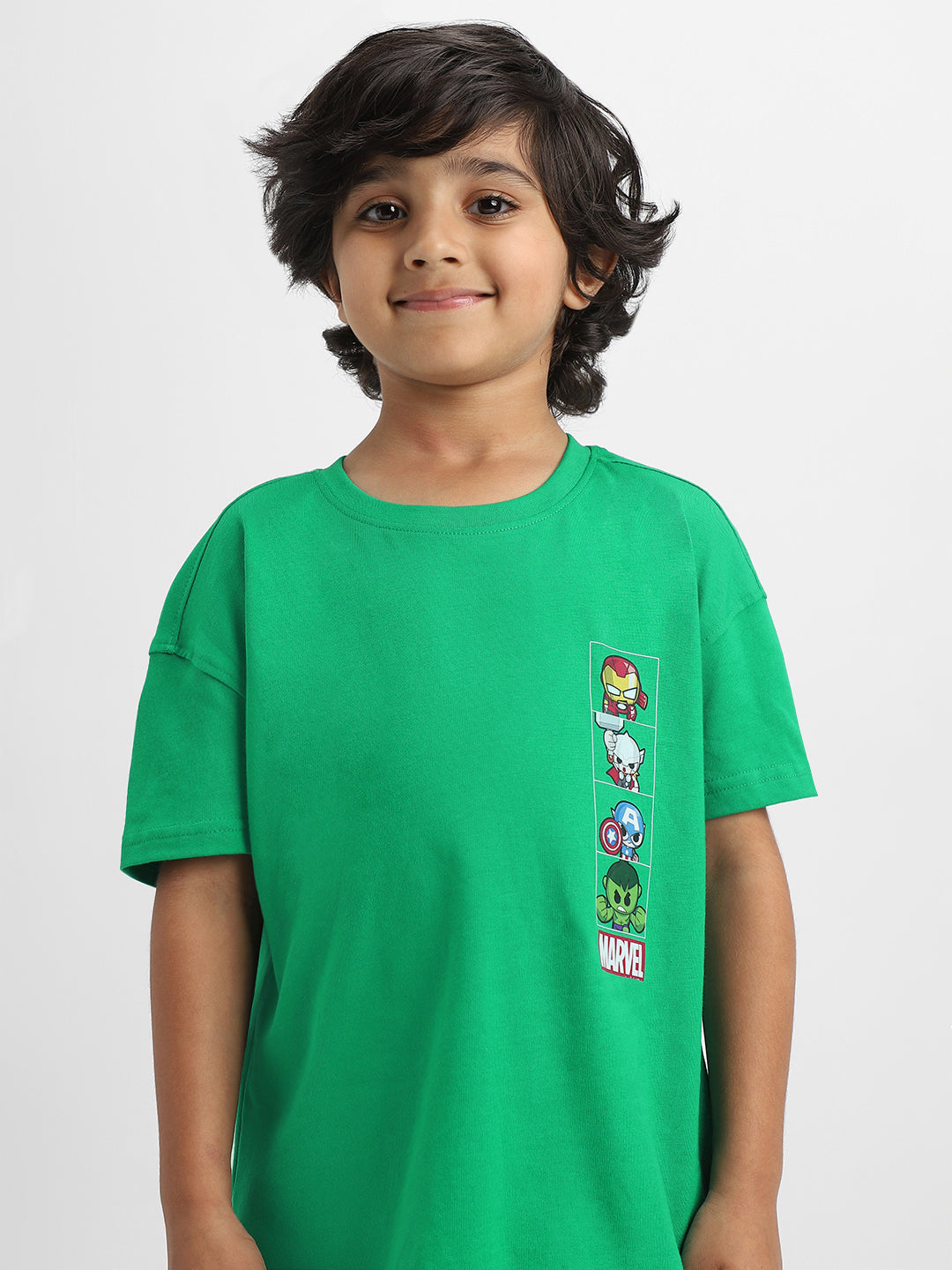 Nautinati Marvel T-shirt and Denim Shorts Set for Boys | Age 2 - 10 Years