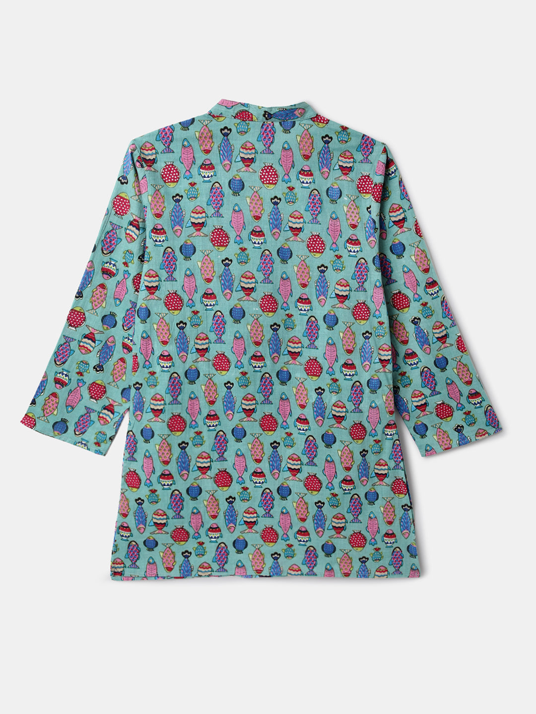 Nautinati Boys' Cotton Festive Kurta and Pyjama Set | Block Print Kurta | Age 2-10 Years