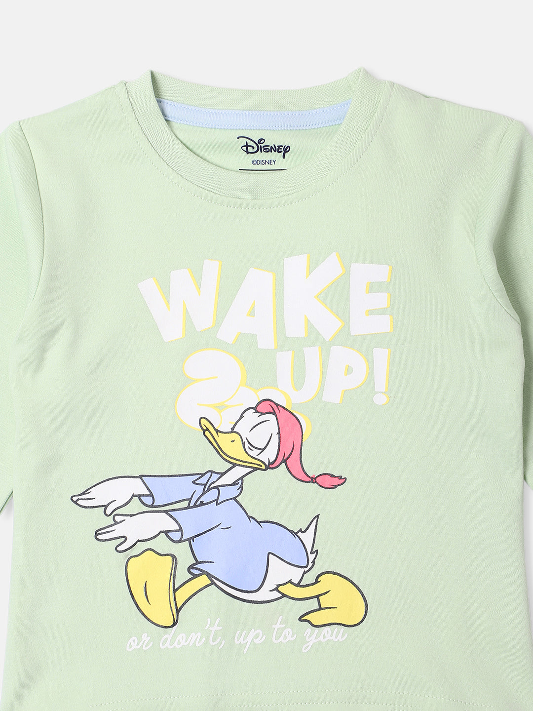 Nautinati Disney Donald Duck Baby Boys Casual T-shirt Track Pants (Green & Blue)