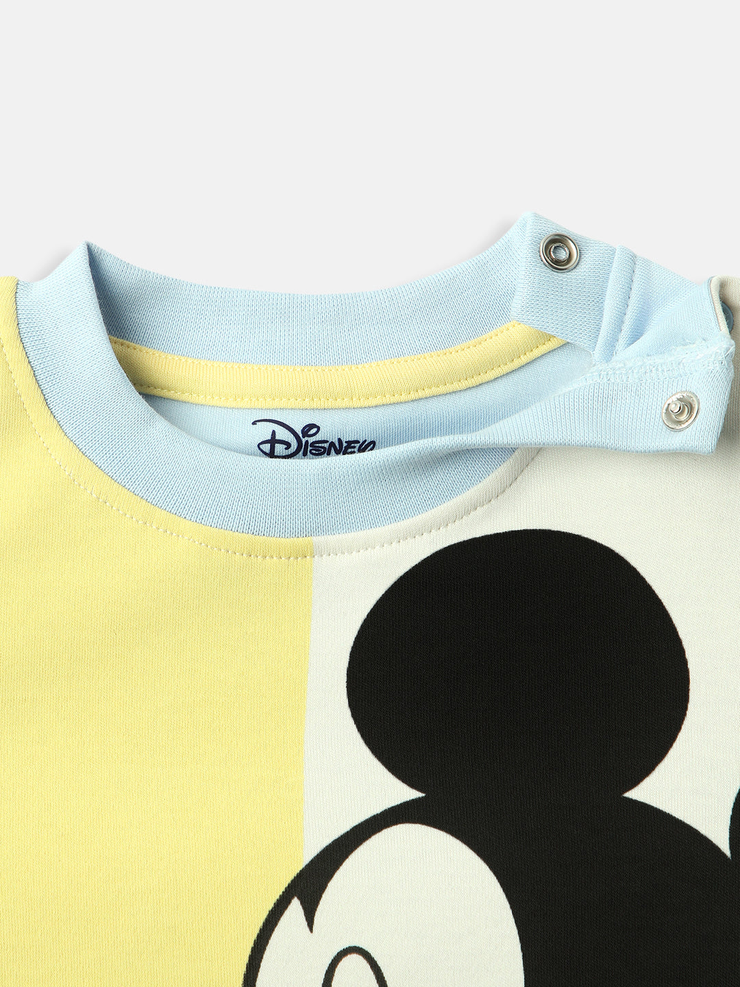 Nautinati Disney Mickey Mouse Baby Boys Pure Cotton Regular T Shirt (Multicolor, Pack of 1)