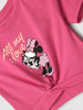 Nautinati Cotton Pink Mickey Mouse T-shirt for Girls