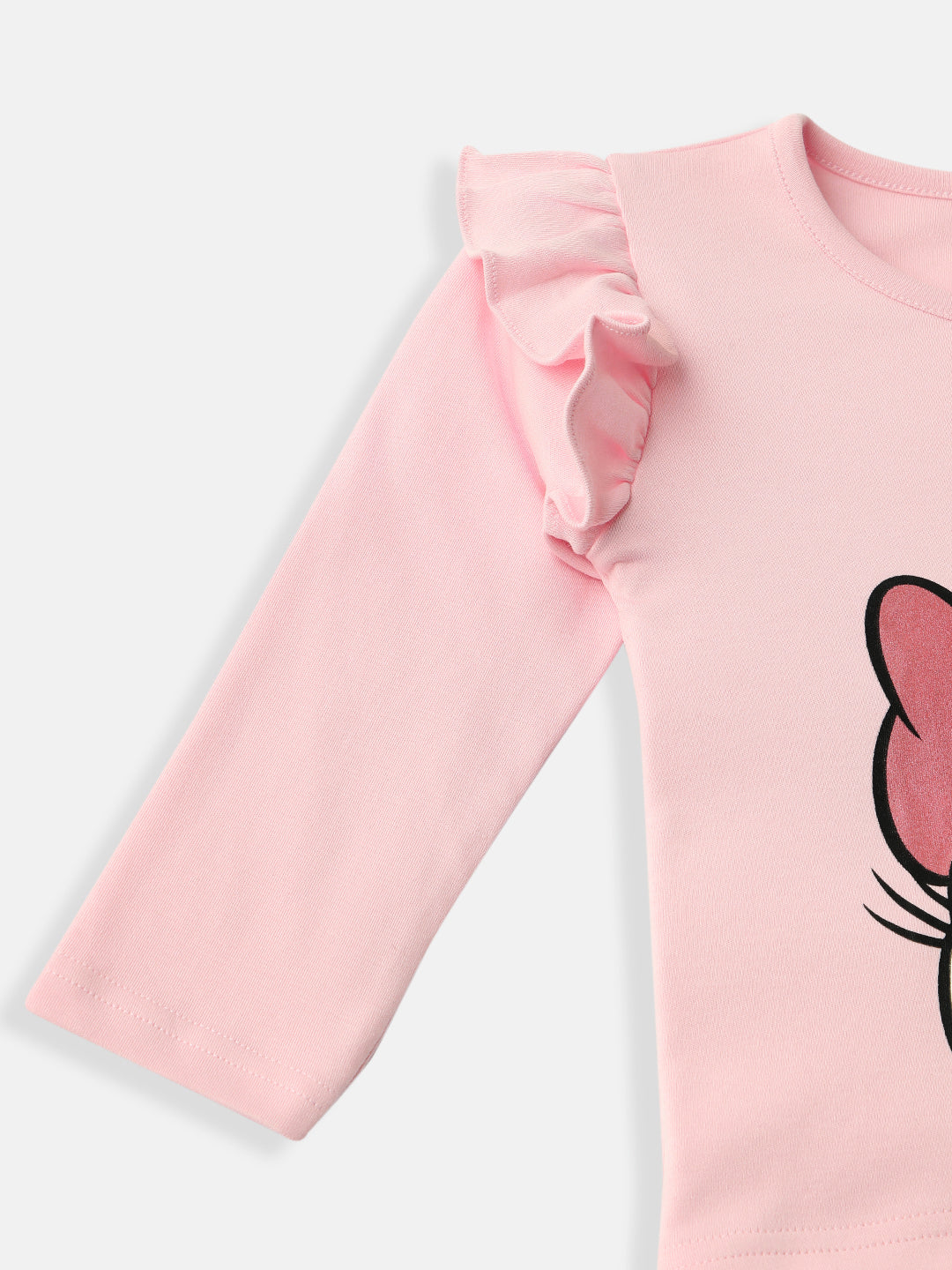 Nautinati Disney Daisy Baby Girls Pure Cotton Regular T Shirt (Pink, Pack of 1)