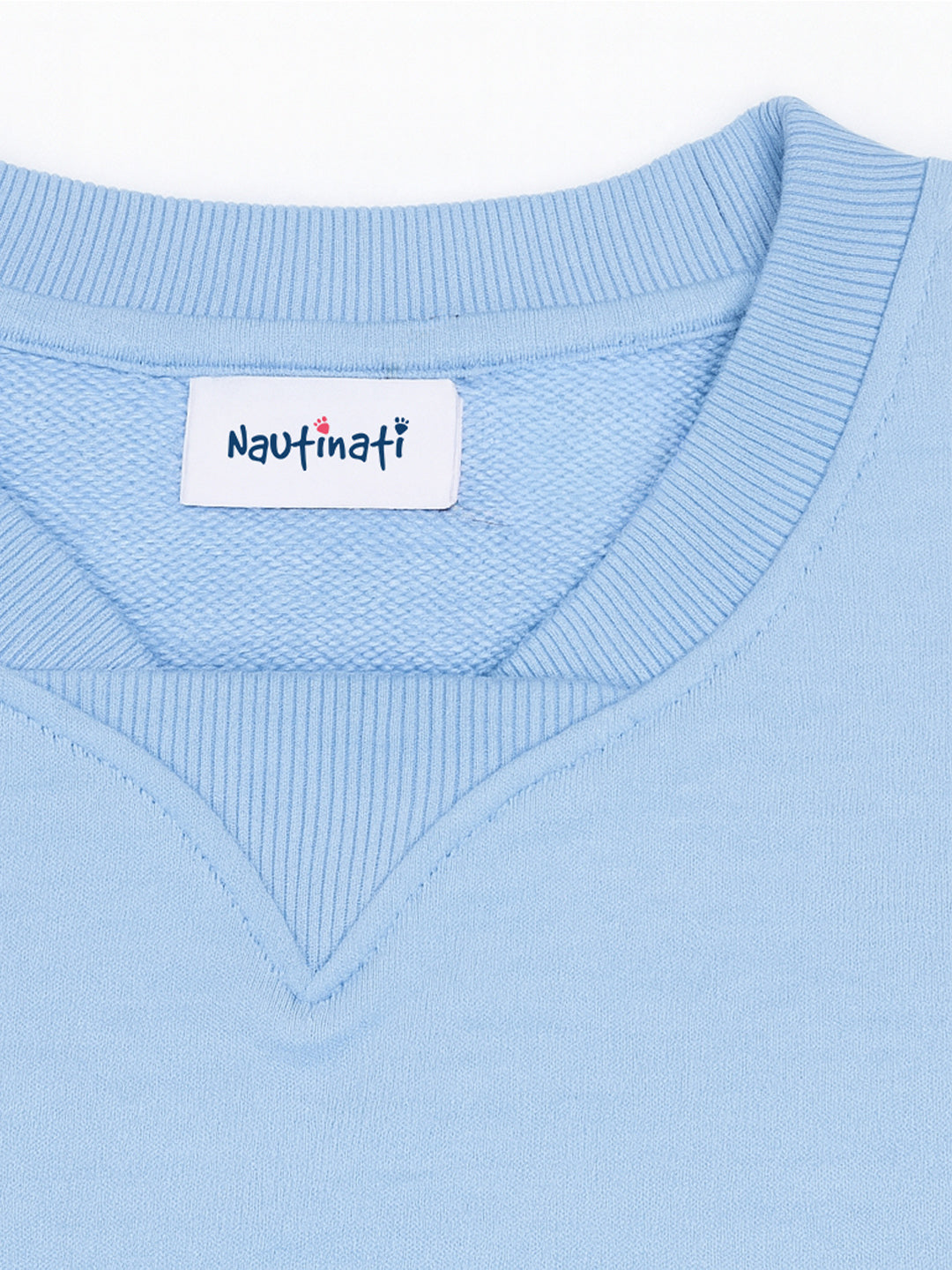 Nautinati Blue Minnie Mouse and Daisy Duck Print Sweatshirt for Girls