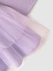 Nautinati Lavender Frozen Print Partywear Dress for Girls