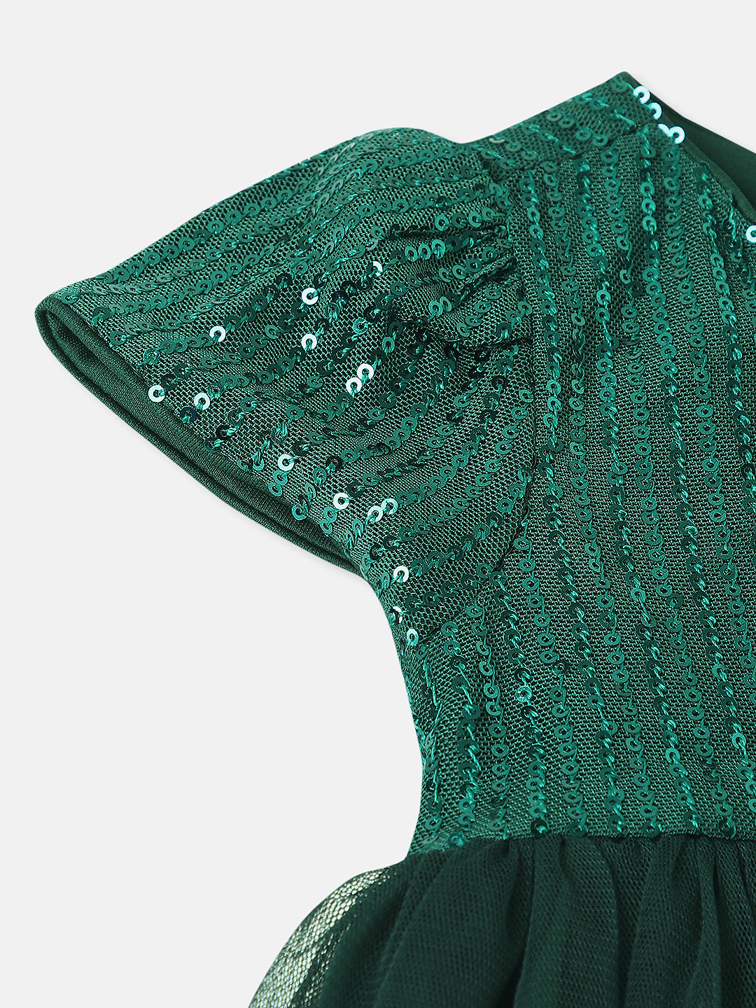 Nautinati Girls Sequin Party Dress with Sling Bag