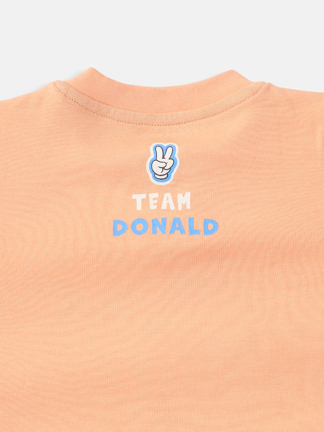 Nautinati Disney Donald Duck Baby Boys Pure Cotton Regular T Shirt (Orange, Pack of 1)