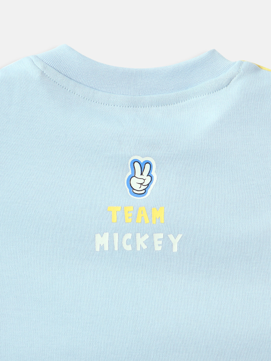 Nautinati Disney Mickey Mouse Baby Boys Pure Cotton Regular T Shirt (Multicolor, Pack of 1)