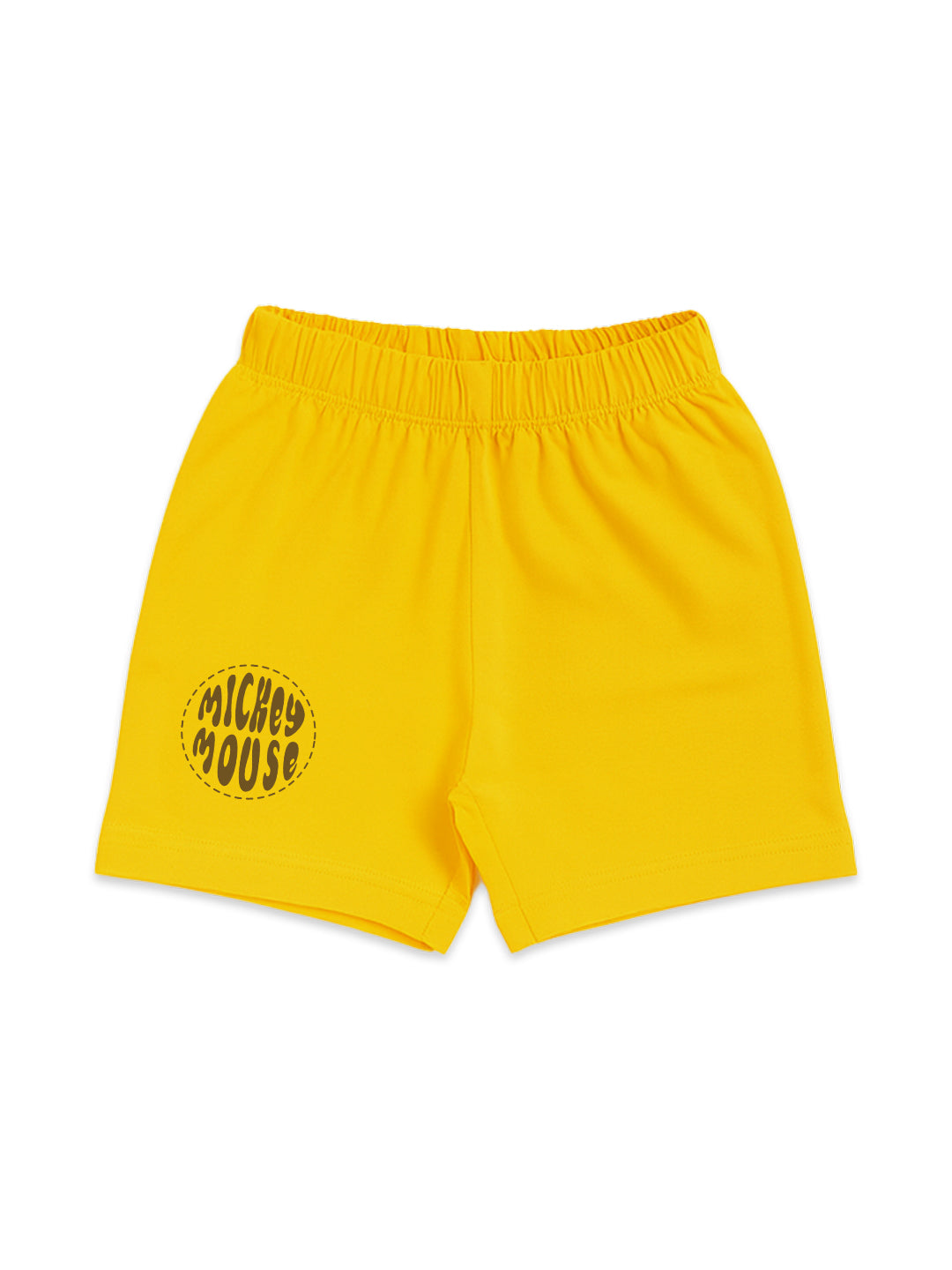 Nautinati Cotton Mickey Mouse T-shirt & Shorts Set for Boys