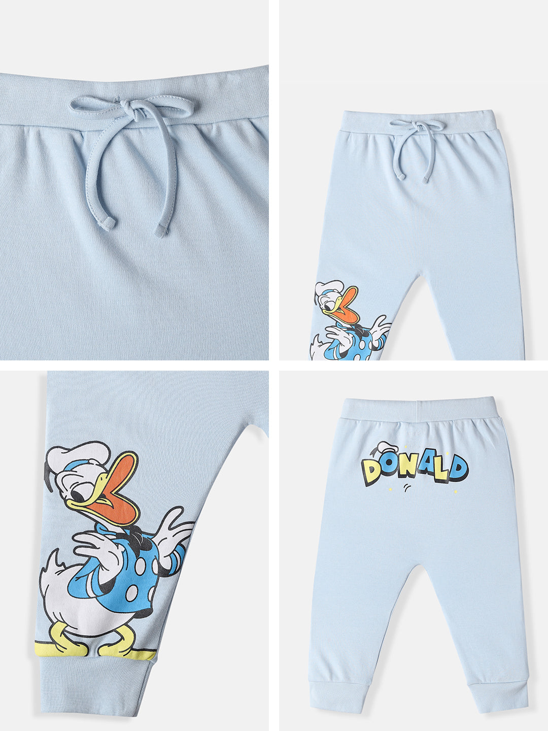 Nautinati Disney Donald Duck Track Pant For Baby Boys (Blue, Pack of 1)