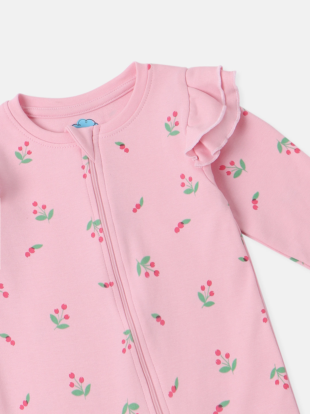 Nautinati Infant's Premium Cotton Graphic Printed Pack of 2 Sleepsuits