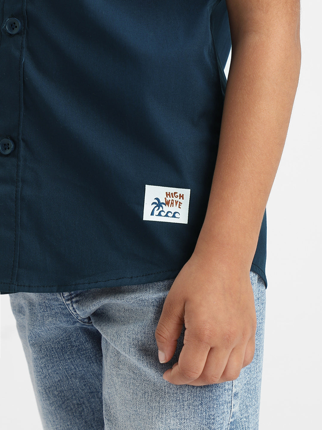 Nautinati Boys Cotton Shirt with 2 Front Pockets | Age 2 - 10 Years