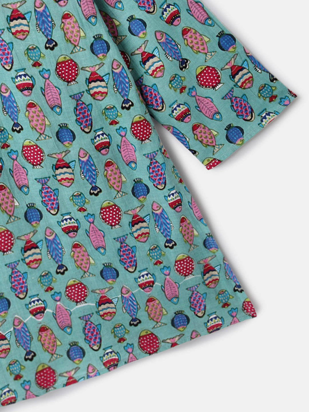 Nautinati Boys' Cotton Festive Kurta and Pyjama Set | Block Print Kurta | Age 2-10 Years