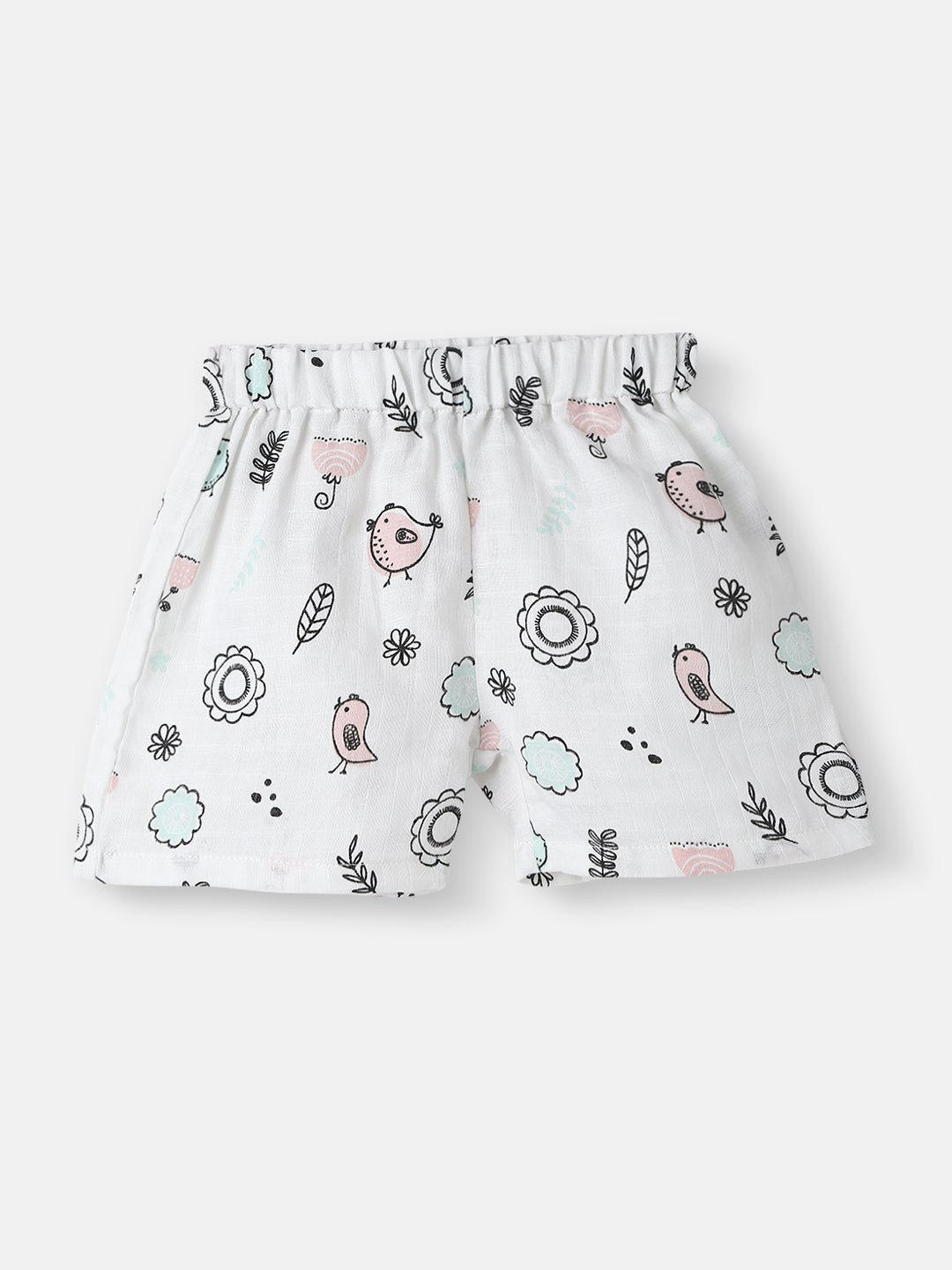 Nautinati Infant Boys' Patterened Muslin Cotton Clothing Set of Top and Pants