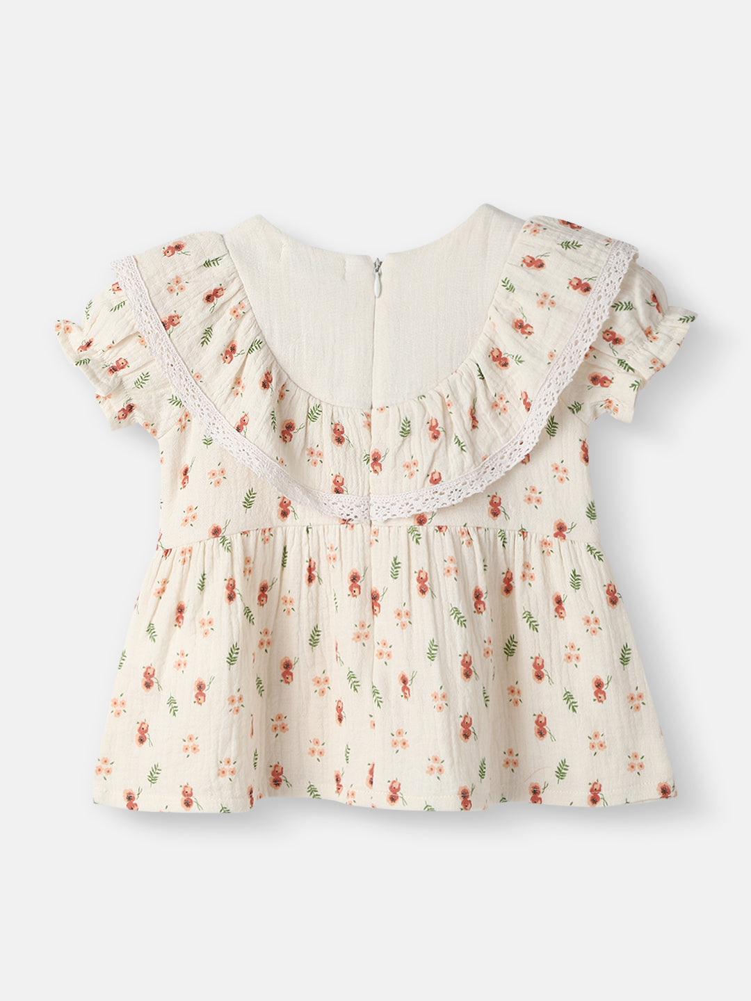 Nautinati Girls’ Floral Cotton Lace Dress