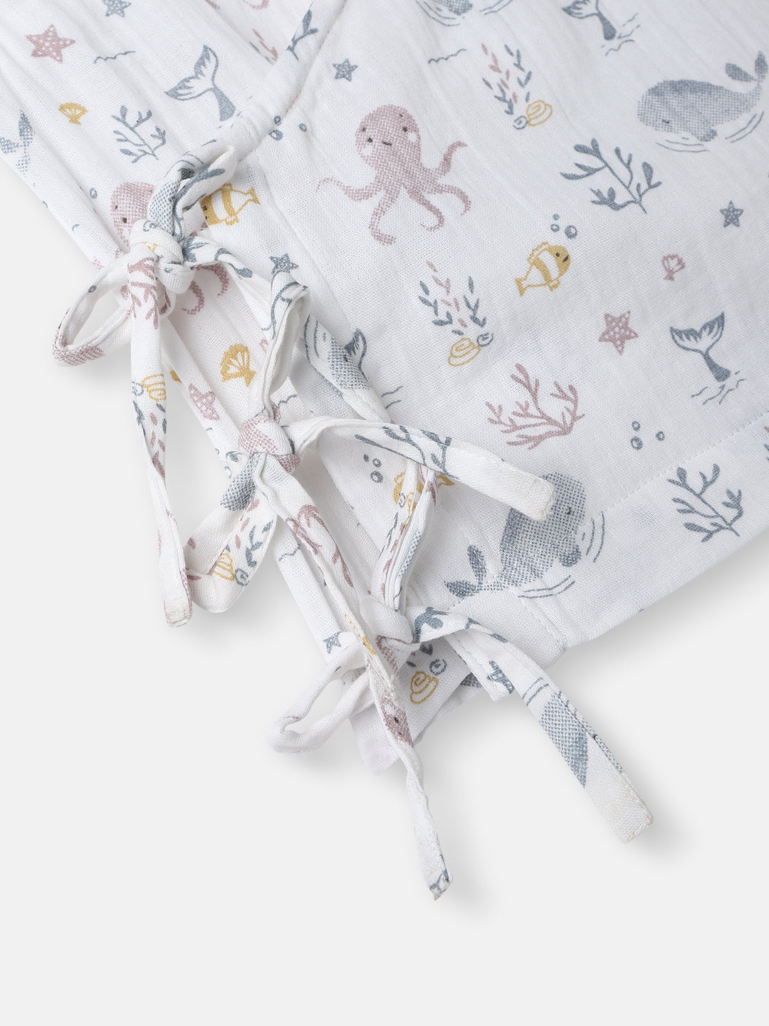 Nautinati Boys' Cotton Animal Printed V-neck Sleeveless Jhabla