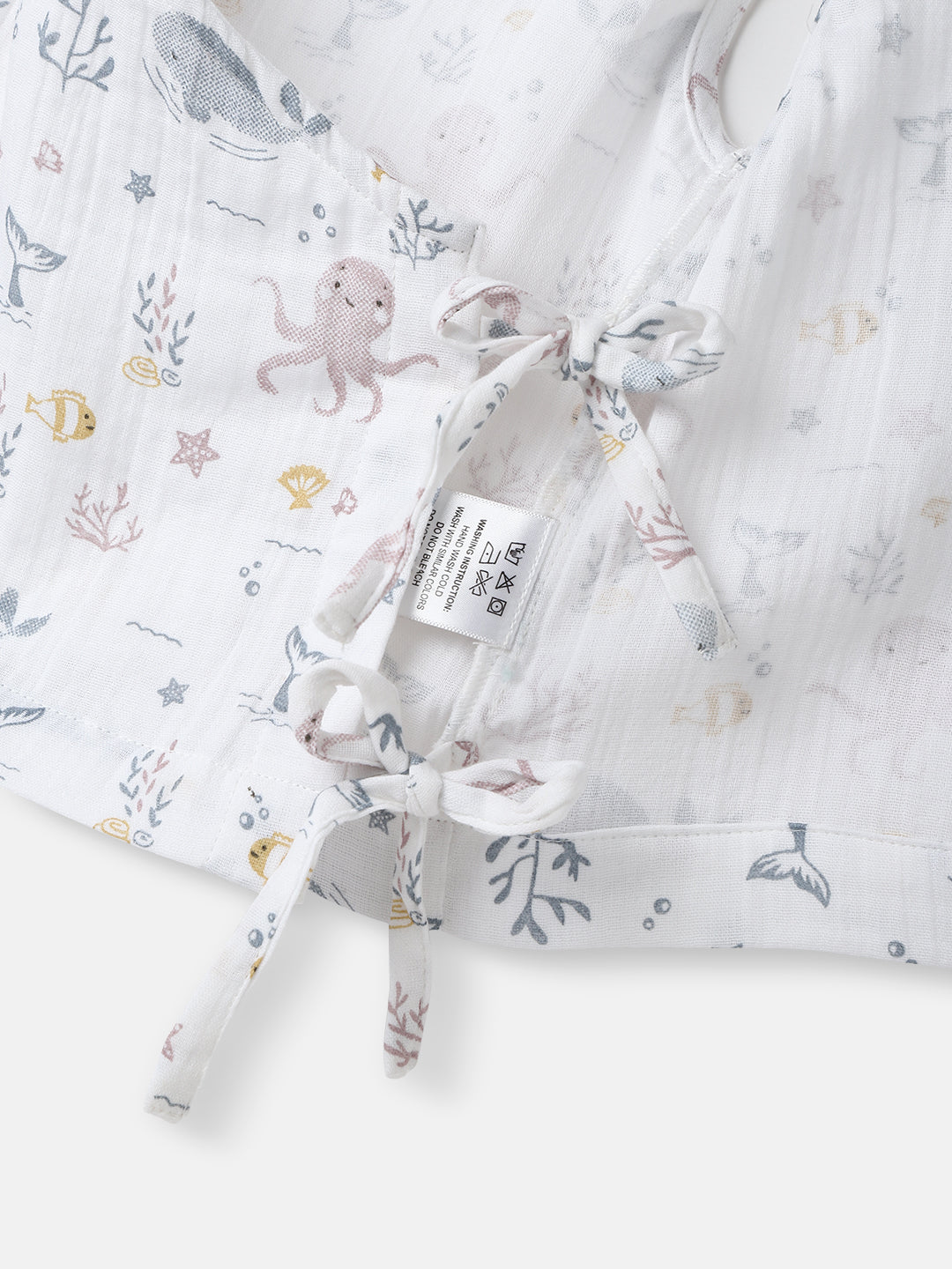 Nautinati Boys' Cotton Animal Printed V-neck Sleeveless Jhabla