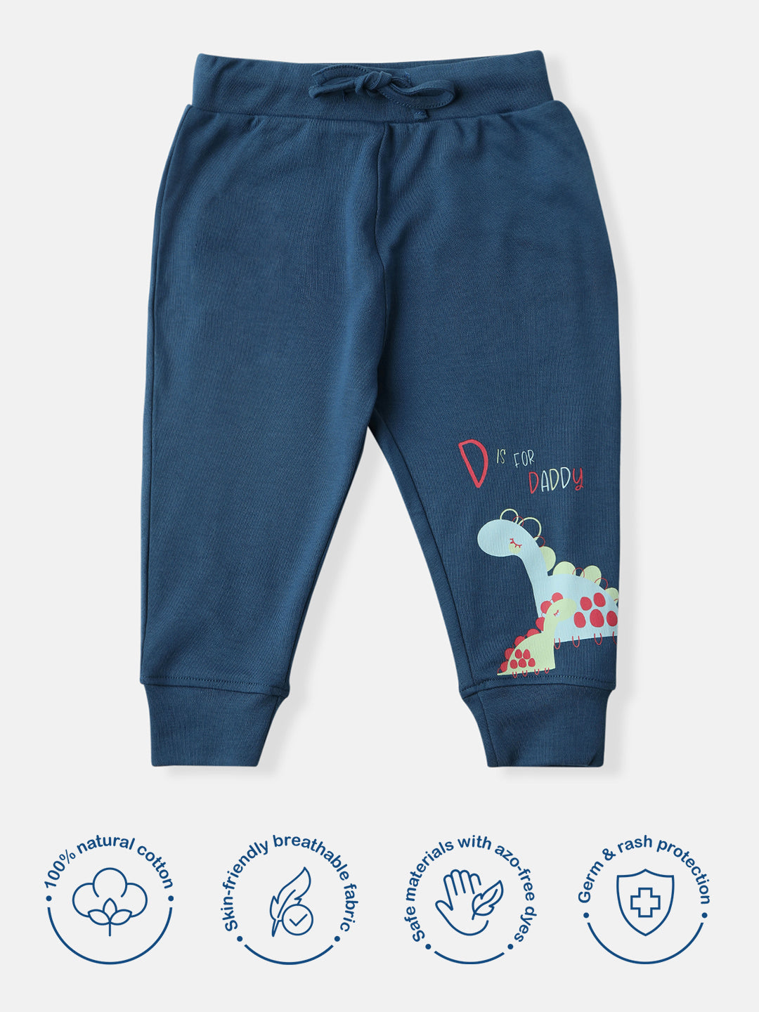 Nautinati Infants Cotton Graphic Printed Jogger Style Track Pants