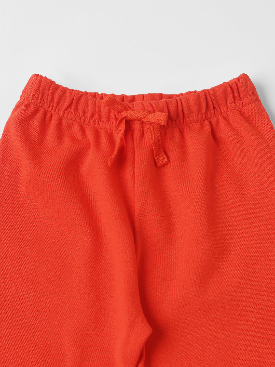 Nautinati Cotton Solid and Forest AOP Pack of 2 Pants Set for Baby Girls