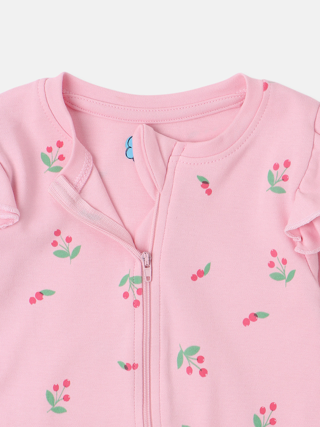 Nautinati Infant's Premium Cotton Graphic Printed Pack of 2 Sleepsuits