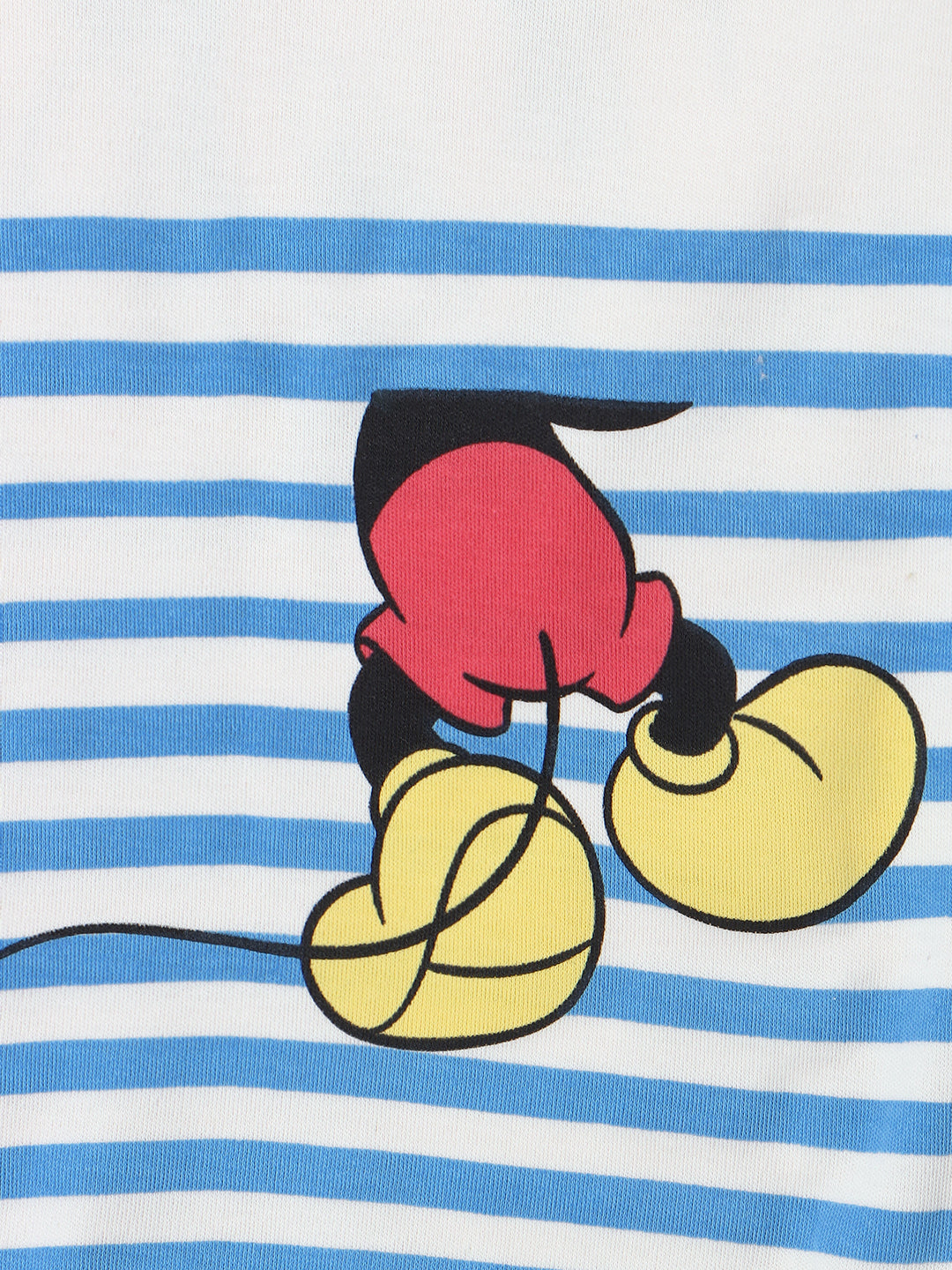 Nautinati Infants Soft Cotton Striped and Mickey Printed Bodysuit