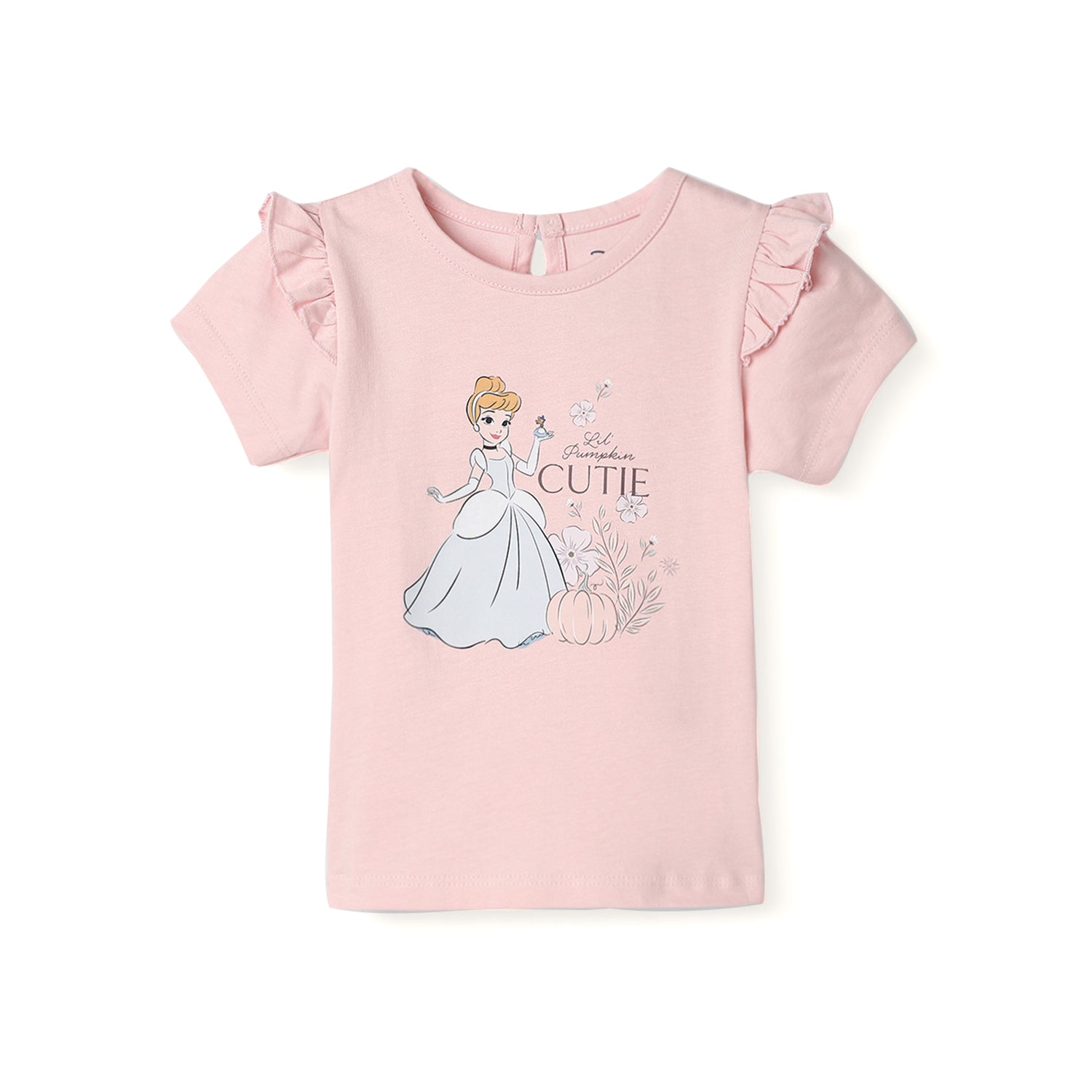 Nautinati Girls Disney Princess Cotton T-shirt | Regular T-shirt for 3 to 24 Months
