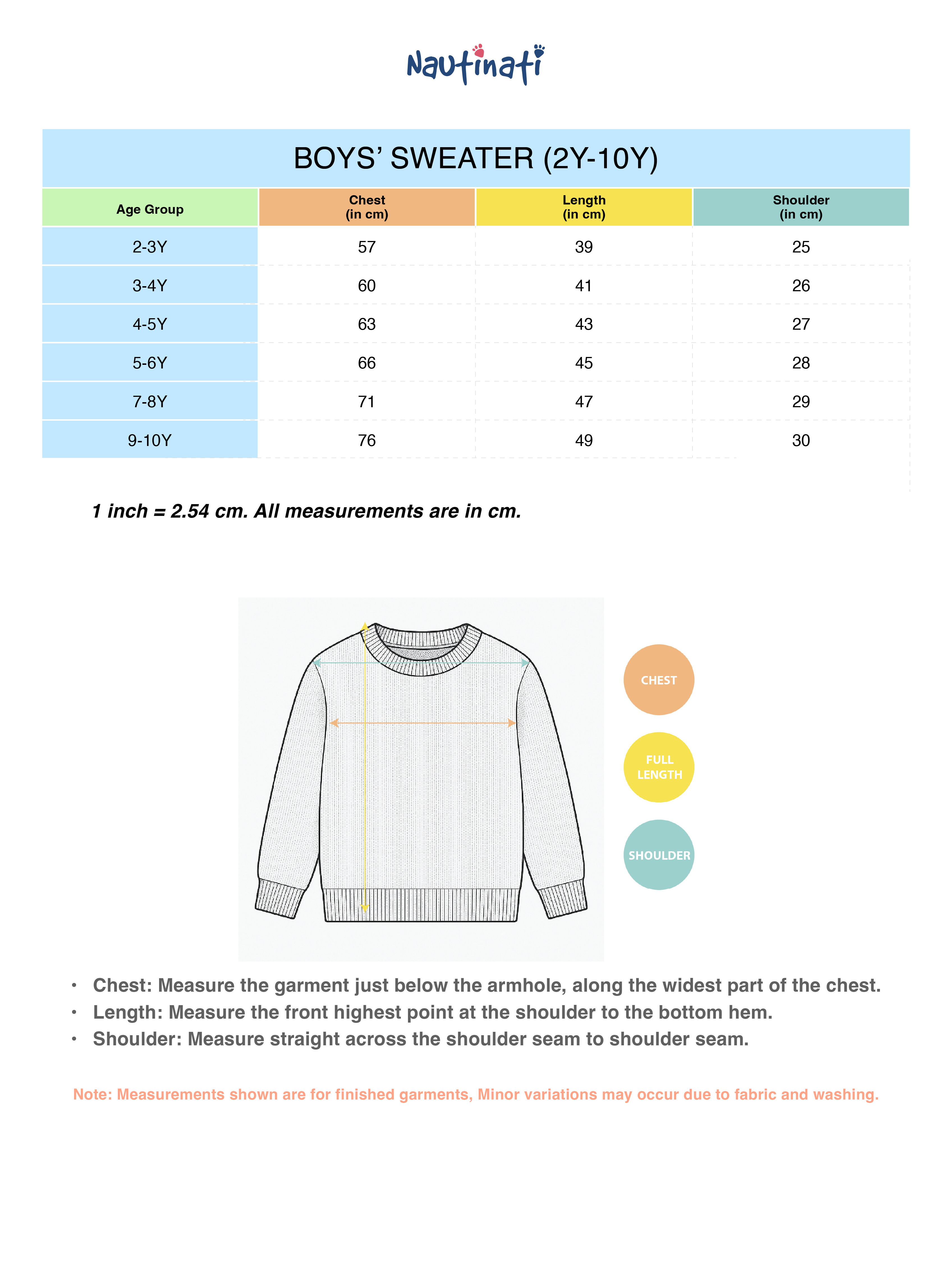 Nautinati Green and Yellow Striped Boys' Sweater for Boys